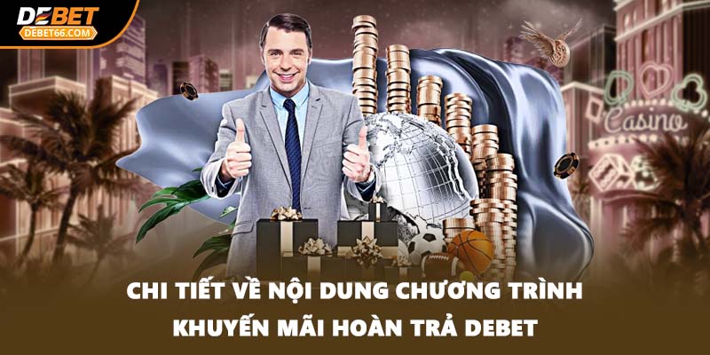 Chi tiết về nội dung chương trình khuyến mãi hoàn trả DEBET